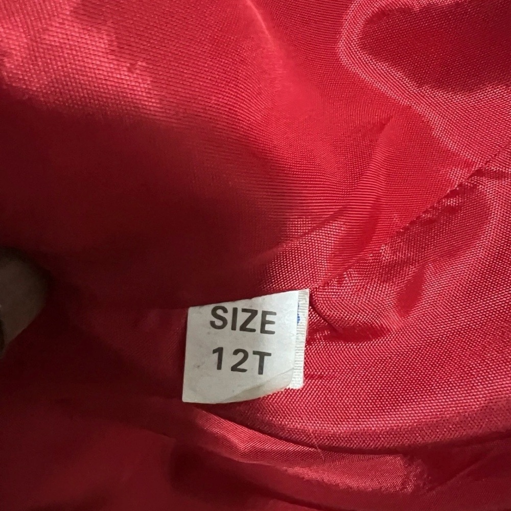 Vintage Beau Brem Red Winter Wool High Neck Maxi Coat Peacoat Womens sz 18T Loop - Picture 11 of 11